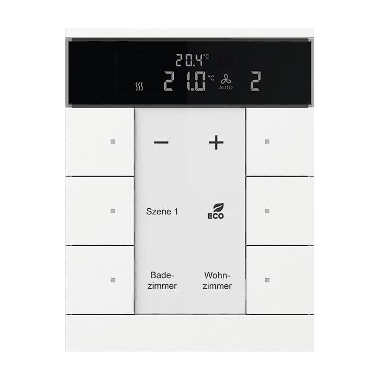 Busch-Jaeger SBR/U6.0.11-884 Busch-Tenton KNX Raumtemperaturregler 6-fach, studioweiß matt, Busch-Tenton