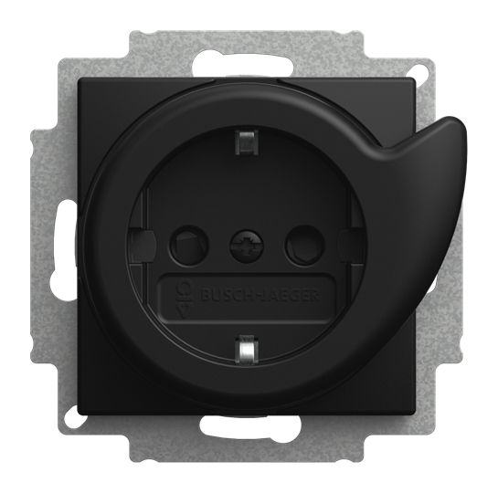 Busch-Jaeger 20 EUCBDR-915 Busch-Servicesteckdose® Safety+, Busch-balance SI, schwarz matt