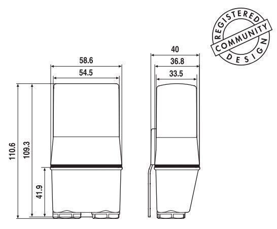 Finder 104182300000 Dämmerungsschalter für Außenmontage, IP 54, 1 bis 80 Lux, 1 Schließer, 16 A, für 230 V AC