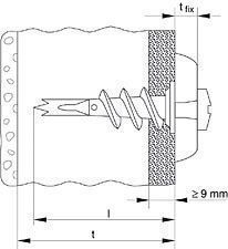 Fischer GKMS12 Metall-Gipskartondübel mit Schraube, 100 St.