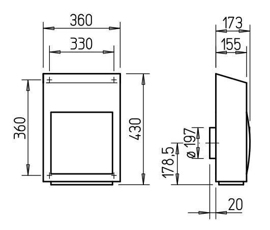 Helios MiniVent AV 200 Aussenwandventilator