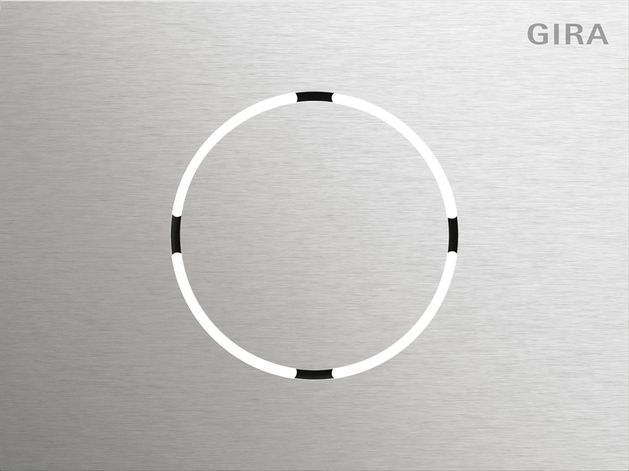 Gira 5579914 Frontplatte Türstationsmodul, System 106, Edelstahl V4A