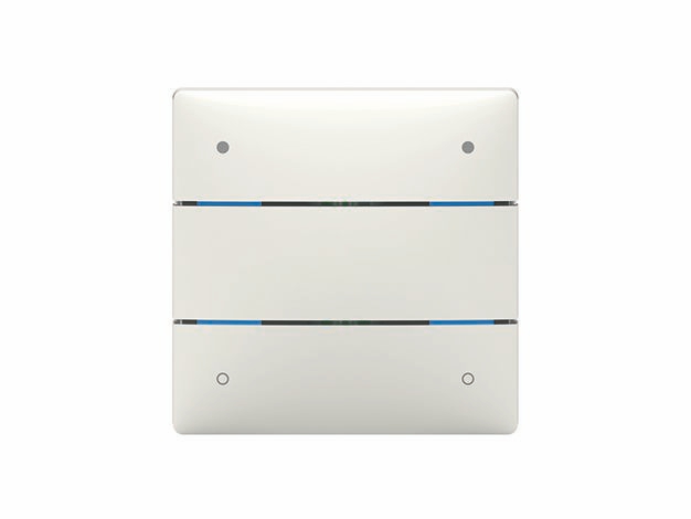 Theben 4969234 iON 104 KNX-Tastsensor mit 4 Tasten und 4 Status-LEDs, integrierter Temperatursensor, KNX Data Secure