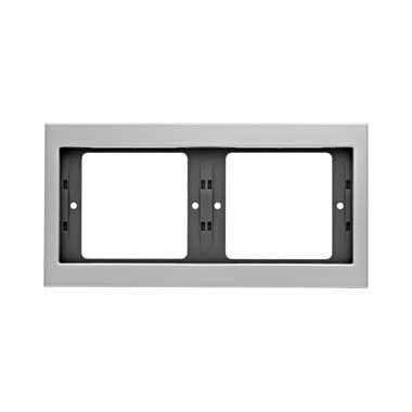 Berker 13637003 Rahmen 2-fach waagerecht, K.5, Alu, Aluminium eloxiert