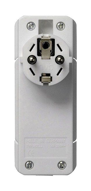 Bachmann 933.009 Smart Plug Schutzkontaktstecker, Auswurf durch Hebelmechanik, ohne Leitung