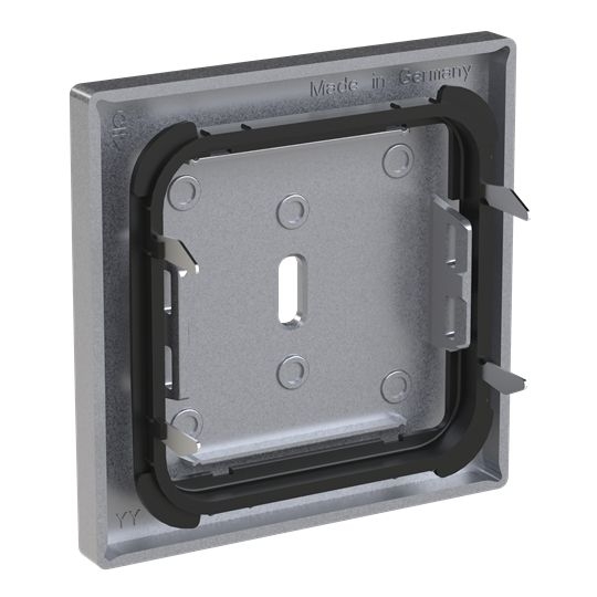 Busch-Jaeger 6479-83 Zentralscheibe für USB Ladestation 1-fach mit USB-C-Anschluss, Plattform 63, aluminium silber matt