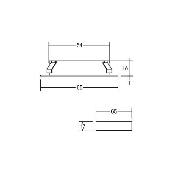 Brumberg 12078073 LED-Einbau- / Anbaudownlight, rund, starr, 350 mA, 3,3 W, 92°, 3000 K, weiß