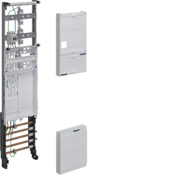 Hager ZH3EF17T Komplettfeld, universZ, 1050 × 250 mm, BKE-I, 1 Zählerplatz, 10 mm², mit Trennfunktion, verdrahtet
