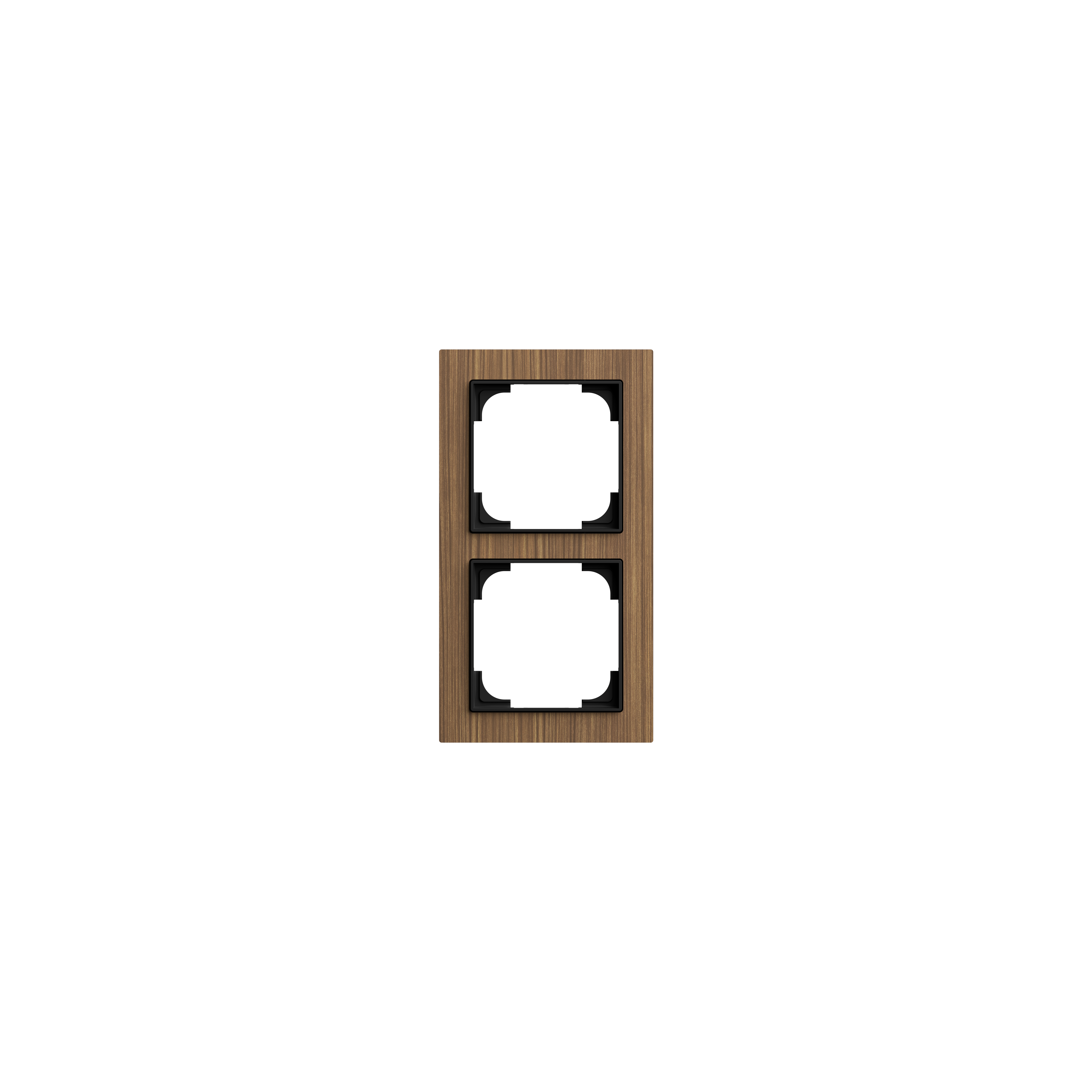 Busch-Jaeger 1722-4086 Abdeckrahmen 2-fach, Busch-art linear, holz walnuss matt