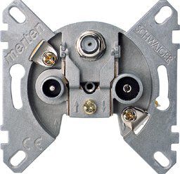 Merten 466097 Sat-Antennendose, 3-fach