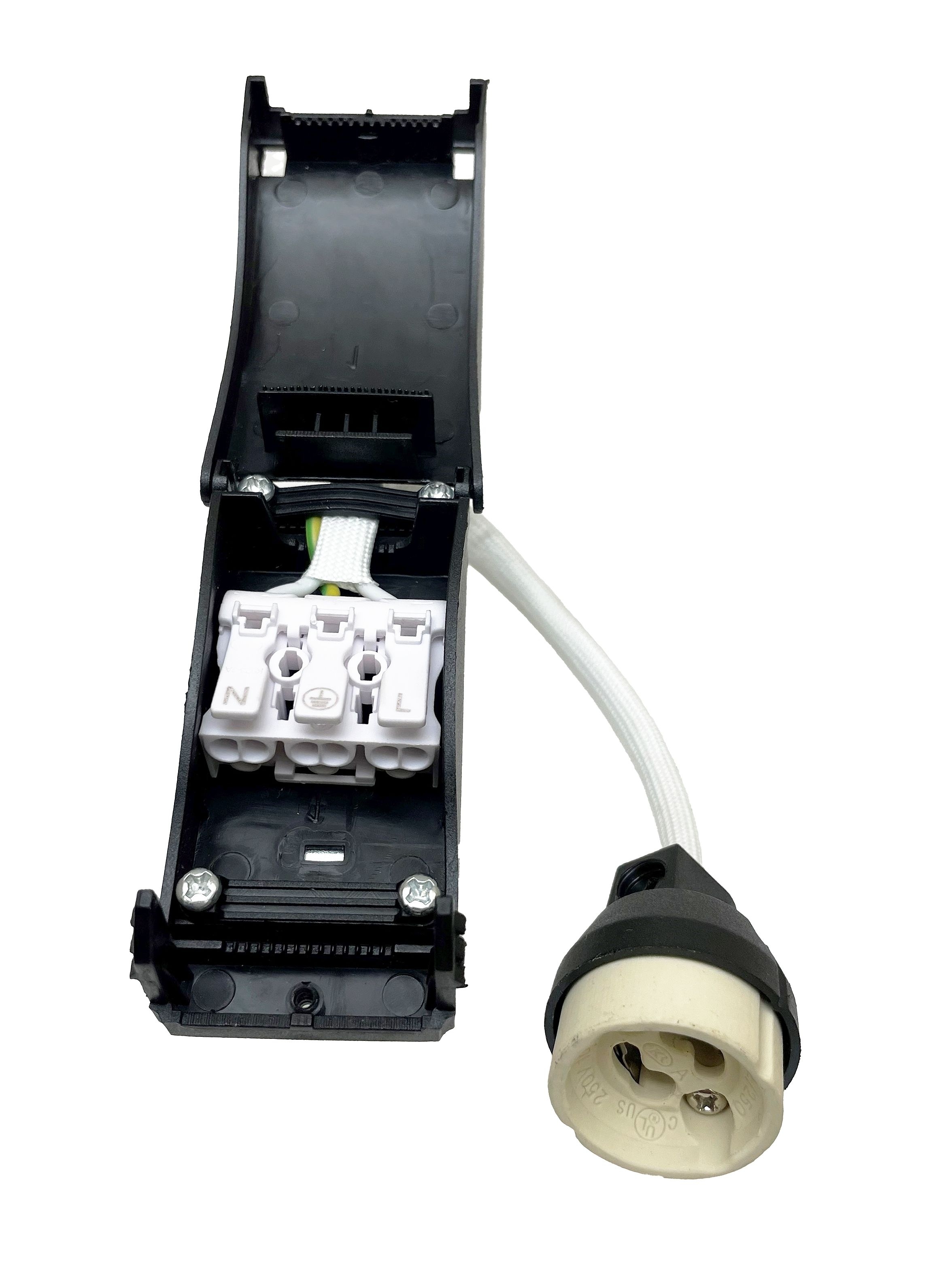 Deko-Light 100204 Fassung GU10 mit Abstandhalter, 100 mm, max. 100 W