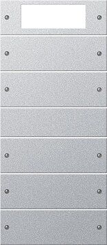 Gira 219526 Wippenset 5-fach Plus (2+3), System 55, Farbe alu(lackiert)