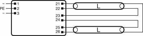 LEDVANCE QT-FIT8 2x58W EVG elektronisches Vorschaltgerät für T8-Leuchten