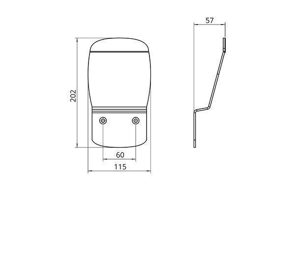 PRACHT NRG9004 Wandhalterung für PRACHT ALPHA-Ladekabel