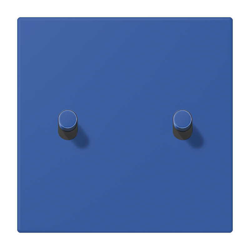Jung LC12-5R0253 Abdeckung mit Kipphebel "Zylinder", 2 Kipphebel, bleu outremer 59
