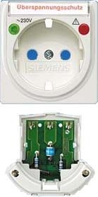 Siemens 5UH1341 DELTA i-system Umrüstsatz Überspannungsschutz für Schutzkontakt-Steckdose, elektroweiß