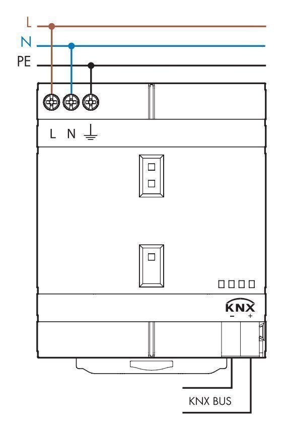 Finder 782K12303000 KNX DIN-Schienen Schaltnetzteil, Eingang 230-240 V AC, Ausgang 30 V DC 640 mA