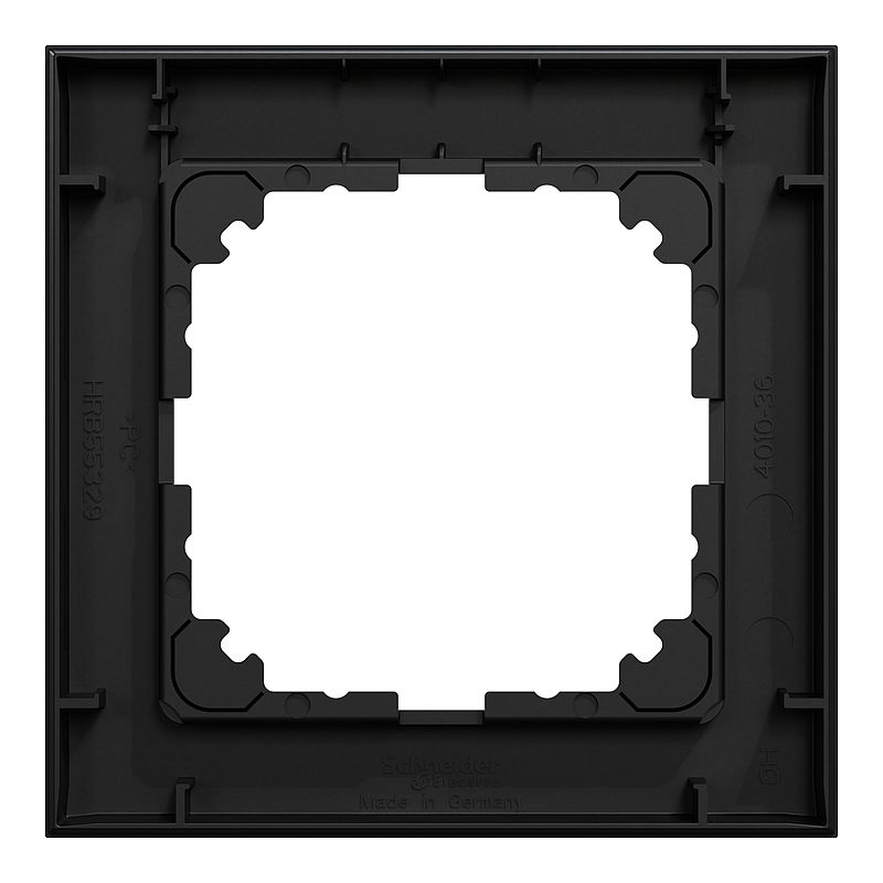 Merten MEG4010-3603 Rahmen 1-fach, M-Pure, schwarz matt