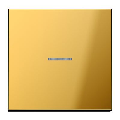 Jung FMGO1700 eNet Taster Standard 1-fach, Metall goldfarben PVD-beschichtet, Serie LS, goldfarben
