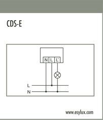 ESYLUX ED10016509 CDS-E Dämmerungsschalter zum Einbau in vorhandene Lampen