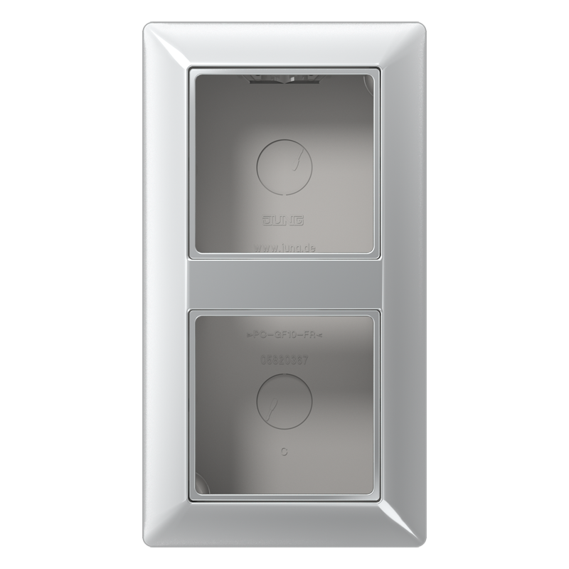 Jung AS583AAL Aufputz-Kappe 3-fach, Duroplast lackiert, Serie AS, aluminium