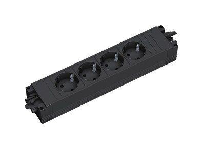 Bachmann 336.604 Steckdosenleiste STEP BASE, 4x Schutzkontaktsteckdosen, GST18