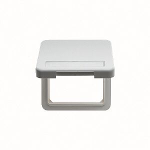 Berker 102259 Zwischenring mit Klappdeckel und Beschriftungsfeld, wg Up IP44, polarweiß glänzend