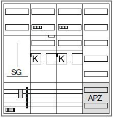 Hager ZB34SET25LS Zählerschrank 2x eHZ / APZ