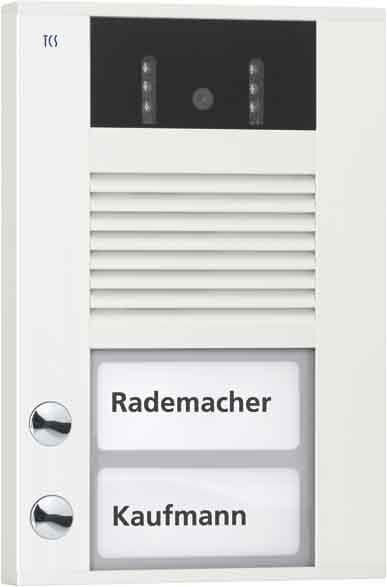TCS AVD14023-0018 Video-Sprechanlage Außenstation für 2 WE, Aufputz