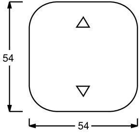 Busch-Jaeger 6430-212-102 Bedienelement für Busch-Jalousiecontrol II, weiß glänzend, Busch-Duro 2000 SI