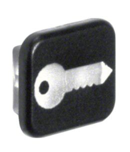 Berker 18223503 Linse mit Aufdruck Symbol Schlüssel W.1, 10er-Set