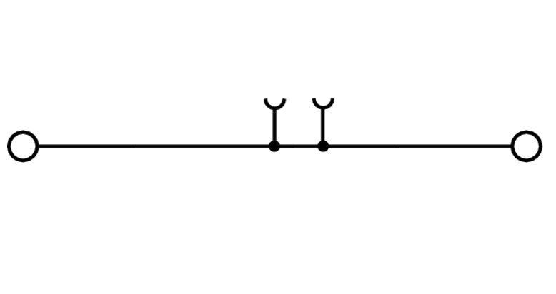 Weidmüller ZDU 2.5-2 Durchgangs-Reihenklemme 2.5 mm², Z-Reihe Roof