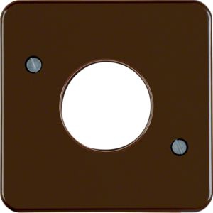 Berker 153001 Zentralstück für Drucktaster und Lichtsignal E10, wg Up IP44, braun glänzend