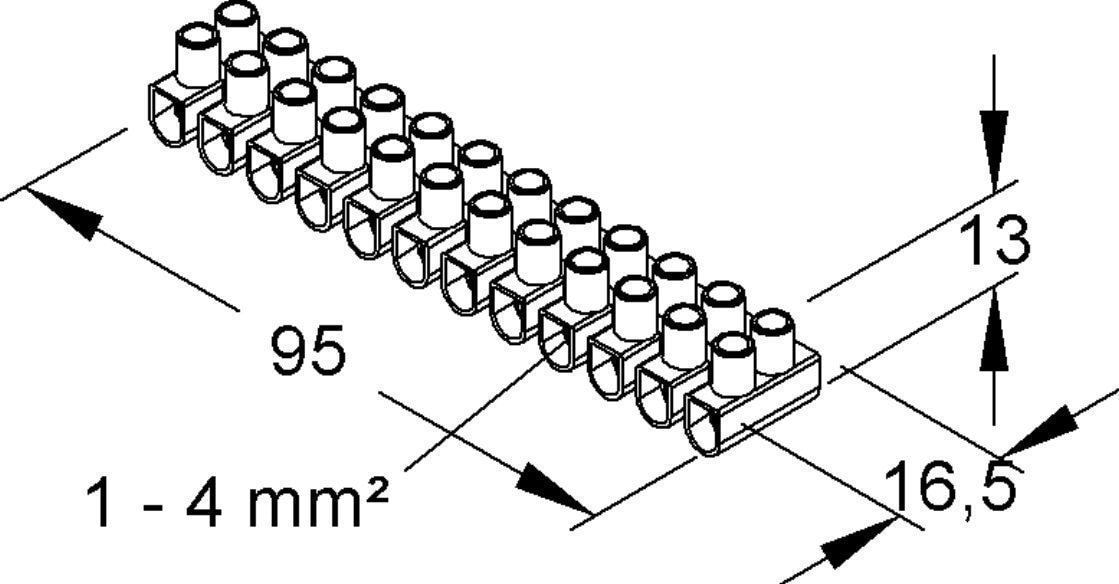 Kleinhuis 129.3 Lüsterklemme 1-4 mm², 12-polig