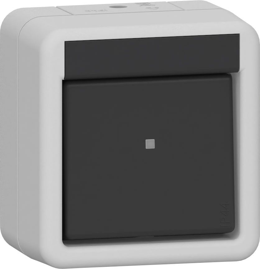 Gira 310730 Wippschalter Kreuz,  WG Aufputz, grau