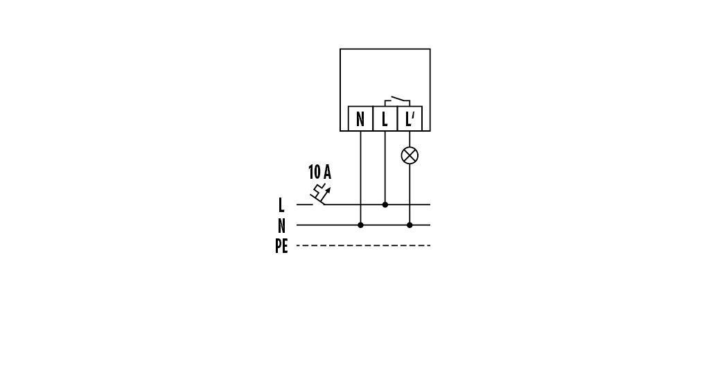 ESYLUX ED10016509 CDS-E Dämmerungsschalter zum Einbau in vorhandene Lampen