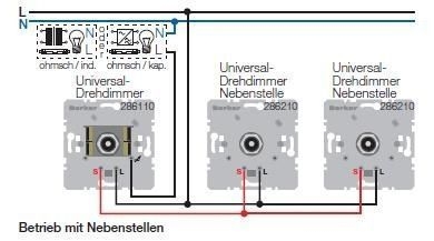 Berker 296210 Nebenstellen-Einsatz für Universal-Drehdimmer Komfort, Softrastung, Lichtsteuerung