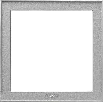 Gira 028965 Adapterrahmen mit quadratischem Ausschnitt (55 x 55 mm) (IP20) , Gira TX_44, Farbe alu