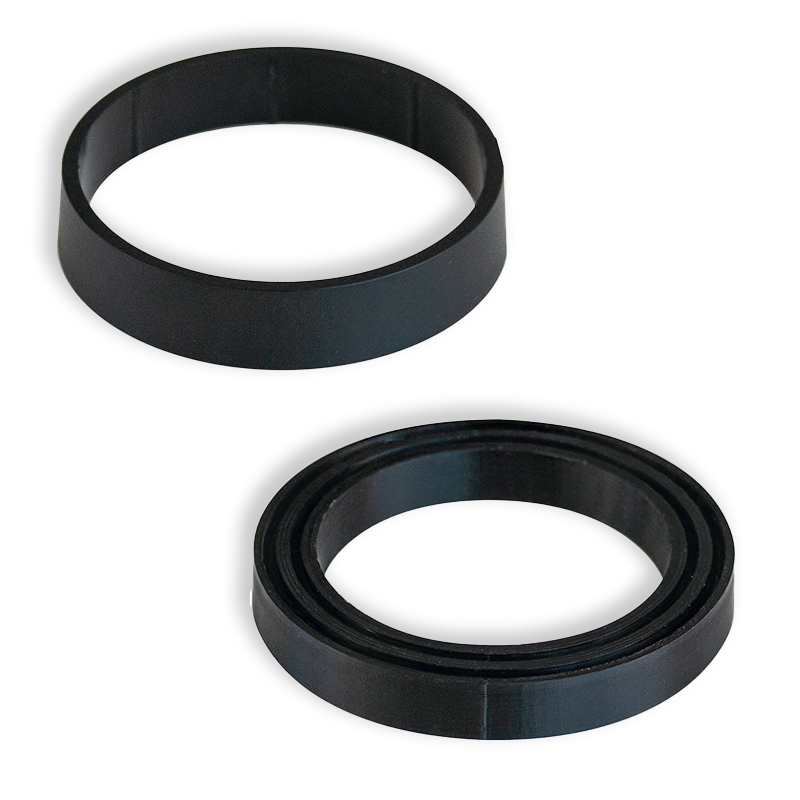 EVOline® 933263000000 Distanzhülsen Set für One, 2x Hülsen zur Montage des One bei sehr dünnen Wändstärken ab 1 mm, schwarz