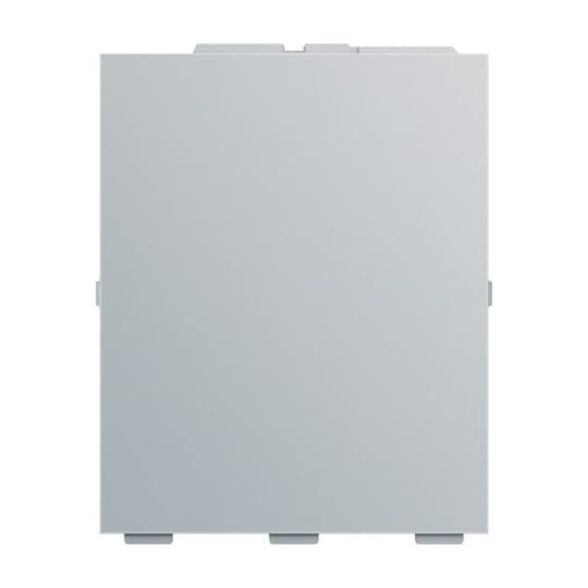 Busch-Jaeger SLS/A.0.11-83 Abdeckung für Schriftfeld Raumtemperaturregler, für 6-fach Bedienelement, aluminium silber matt, Busch-Tenton