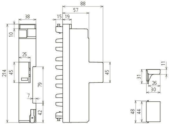 Dehn 909530 Kombi-Ableiter Typ 1+2+3 DEHNshield ZP 2 für TNC-Systeme