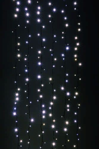 Heitronic  VO-39690 LED Vorhangsystem 6 Lichtstränge mit je 20 LED, 1050 mm, 9,22 W
