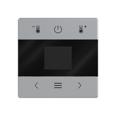 Busch-Jaeger 1794 MDRT-83 Zentralscheibe für Raumtemperaturregler mit Display, Bluetooth, Busch-Flextronics , aluminium silber matt, Plattform 63