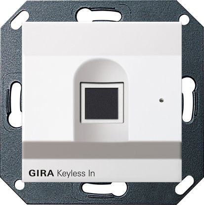 Gira 261703 Gira Keyless In Fingerprint-Leseeinheit, System 55, reinweiß glänzend