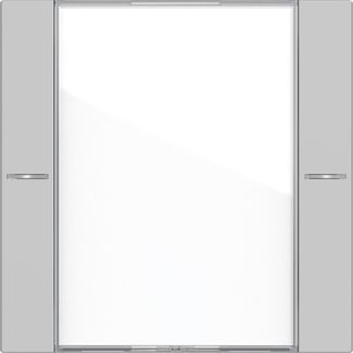 Gira 5771015 Wippenset 1-fach Beschriftungsfeld Tastsensor 4.55, Klar/Grau matt