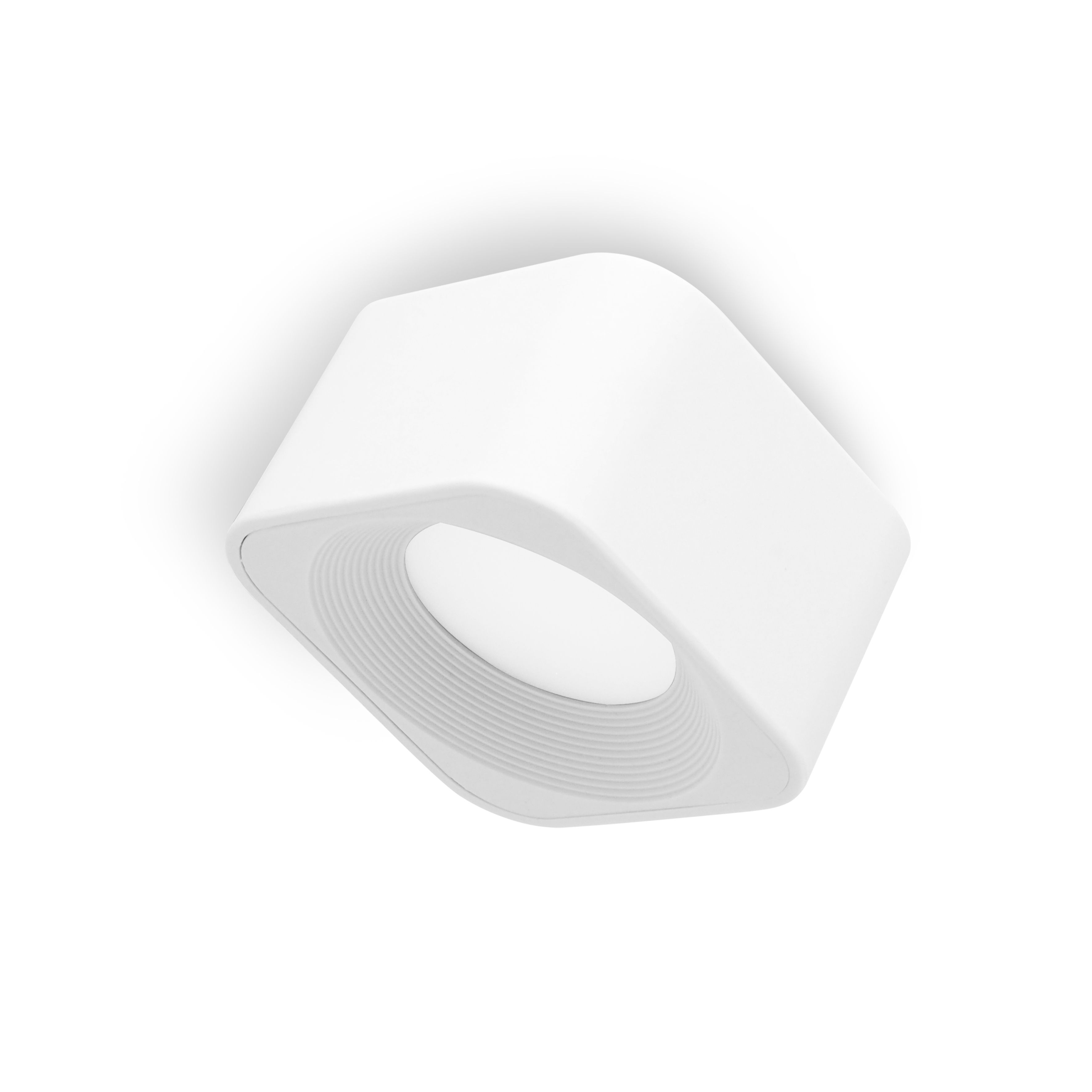 qles AWE0625 Akku Wandleuchte, für Merten System-M, LED/3 Farbstufen (2700K, 4000K, 5700K), Aktivweiß glänzend, quadratisch, IPX4, dimmbar, magnetisch/abnehmbar