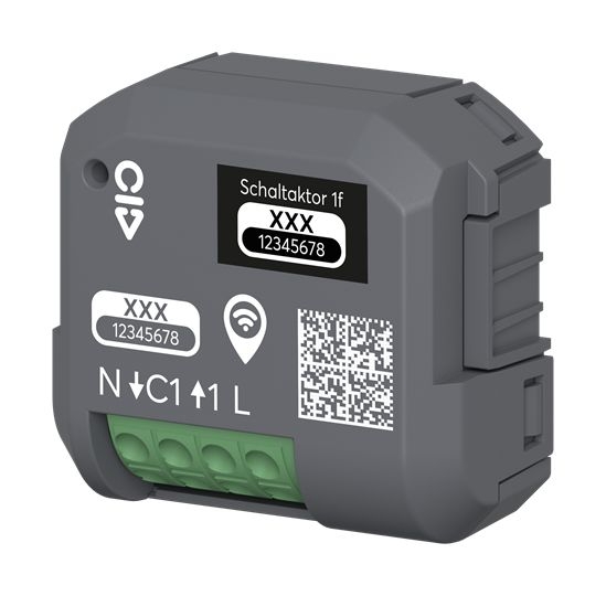 Busch-Jaeger 62811/10 U-WL Schaltaktor 1-fach (VE 10 Stück), Unterputz, wireless, grau, Busch-free@home®|Busch-flexTronics®
