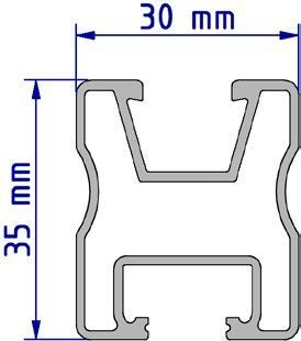 Schletter 120020-00450 Modultragprofil Pro35 450 mm