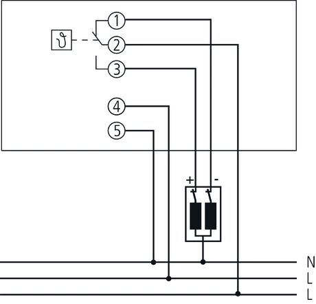 Theben 7220030 RAMSES 722 Analoges Uhrenthermostat mit Tagesprogramm und Wochenprogramm, Netzversion, elektronisch, Programmanzeige, Absenktemperatur, Raumtemperaturregler, Raumregler, Thermostat