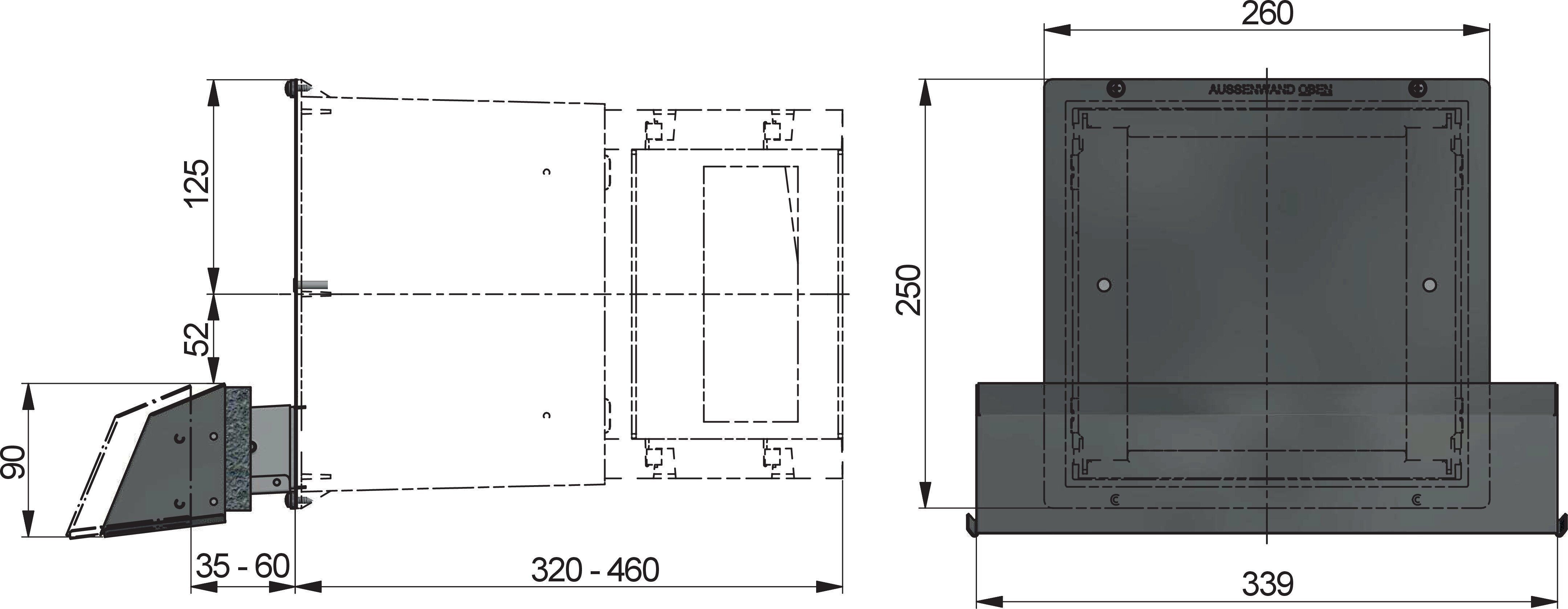 Stiebel Eltron 237025 Außenhaube LTM TL 1230 BA VA E6B R2 S4 B Edelstahl, schallgedämmt für LWE-W 115 P Plus